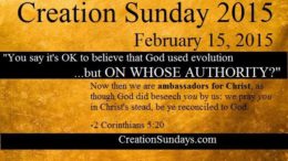 Creation Sunday 2015