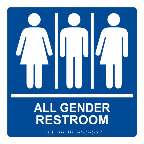 ADA-Gender-Neutral-Sign-RRE-25413-99 White on Blue 600