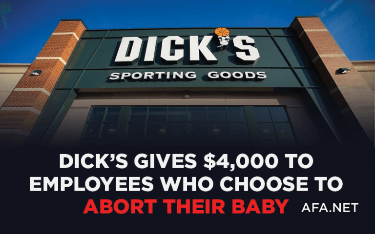 Dicks Sporting Goods paying employees to kill their unborn