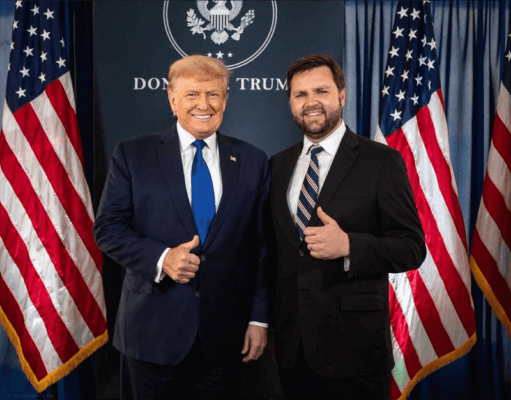 Donald J Trump and JD Vance 2024