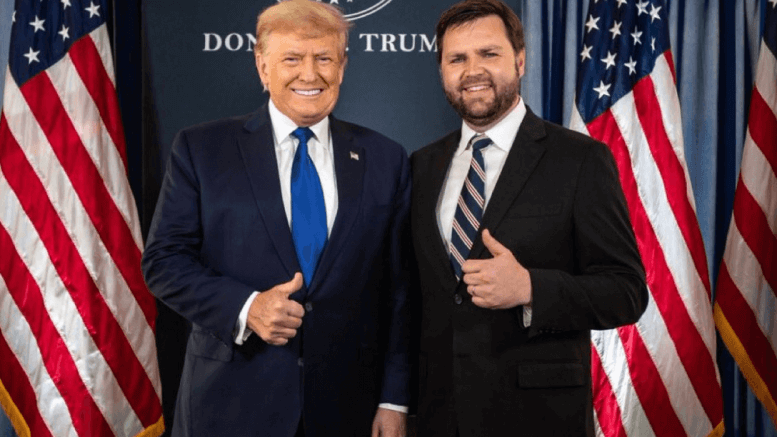 Donald J Trump and JD Vance 2024