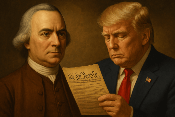 Trump and Adams on the same page! AI Generated image