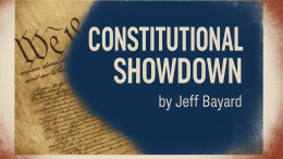 Constitutional Showdown by Jeff Bayard
