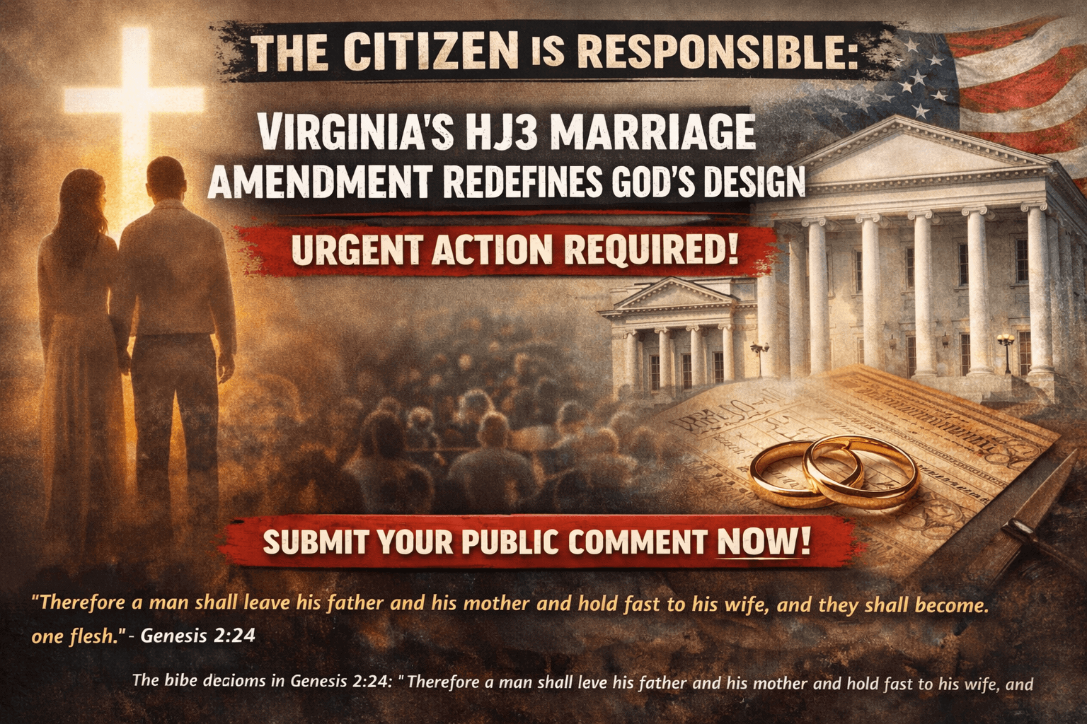 The Citizen Is Responsible: Virginia’s HJ3 Marriage Amendment Redefines God’s Design