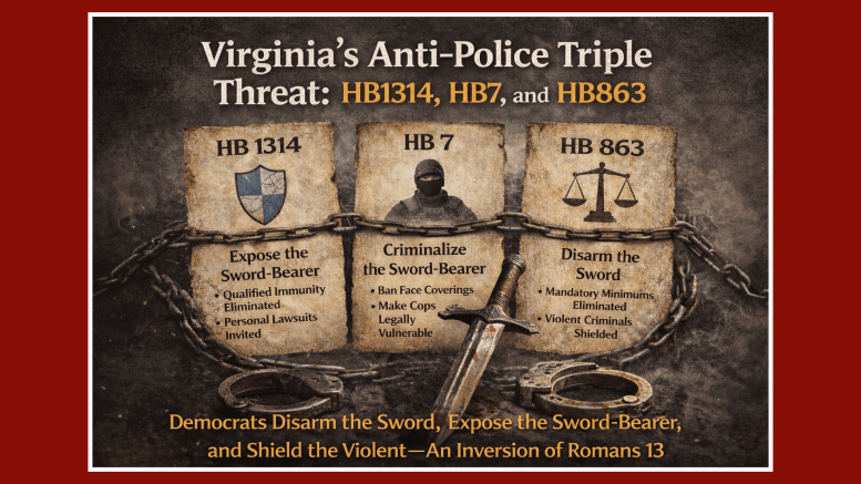 Virginia Anti-Police Triple Threat HB1314, HB7, HB863
