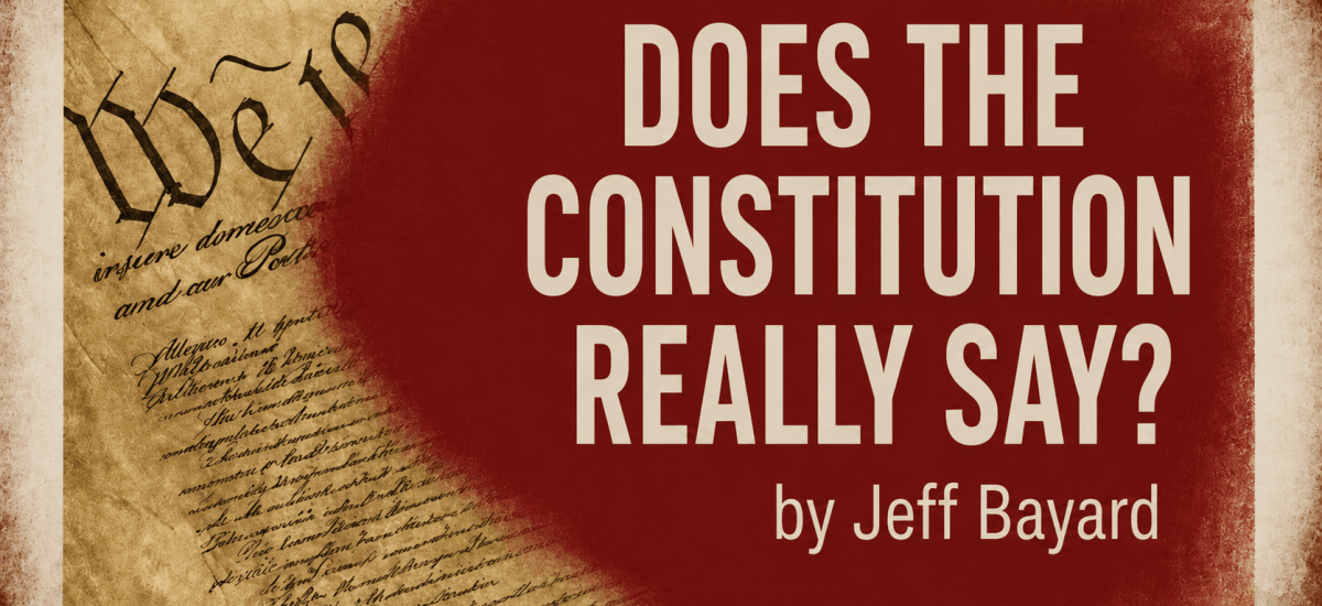 Does the Constitution Really Say? — Virginia Christian Alliance series banner, Part 1: public use and eminent domain